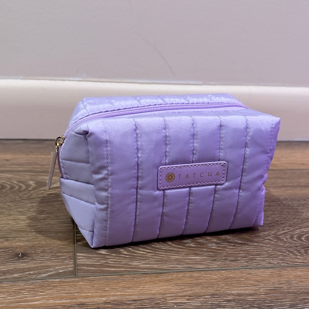 Tatcha Purple Puffer Dopp Kit Bag